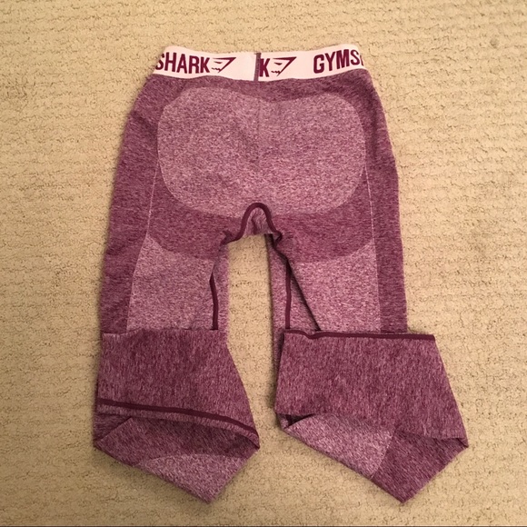 Gymshark Flex Leggings - Marl Berry/Pink - Picture 4 of 5